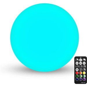 LED Light Ball: 6-inch Nursery Night Light with Remote and Press Control, 16 RGB